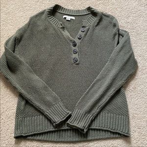 American eagle button up sweater